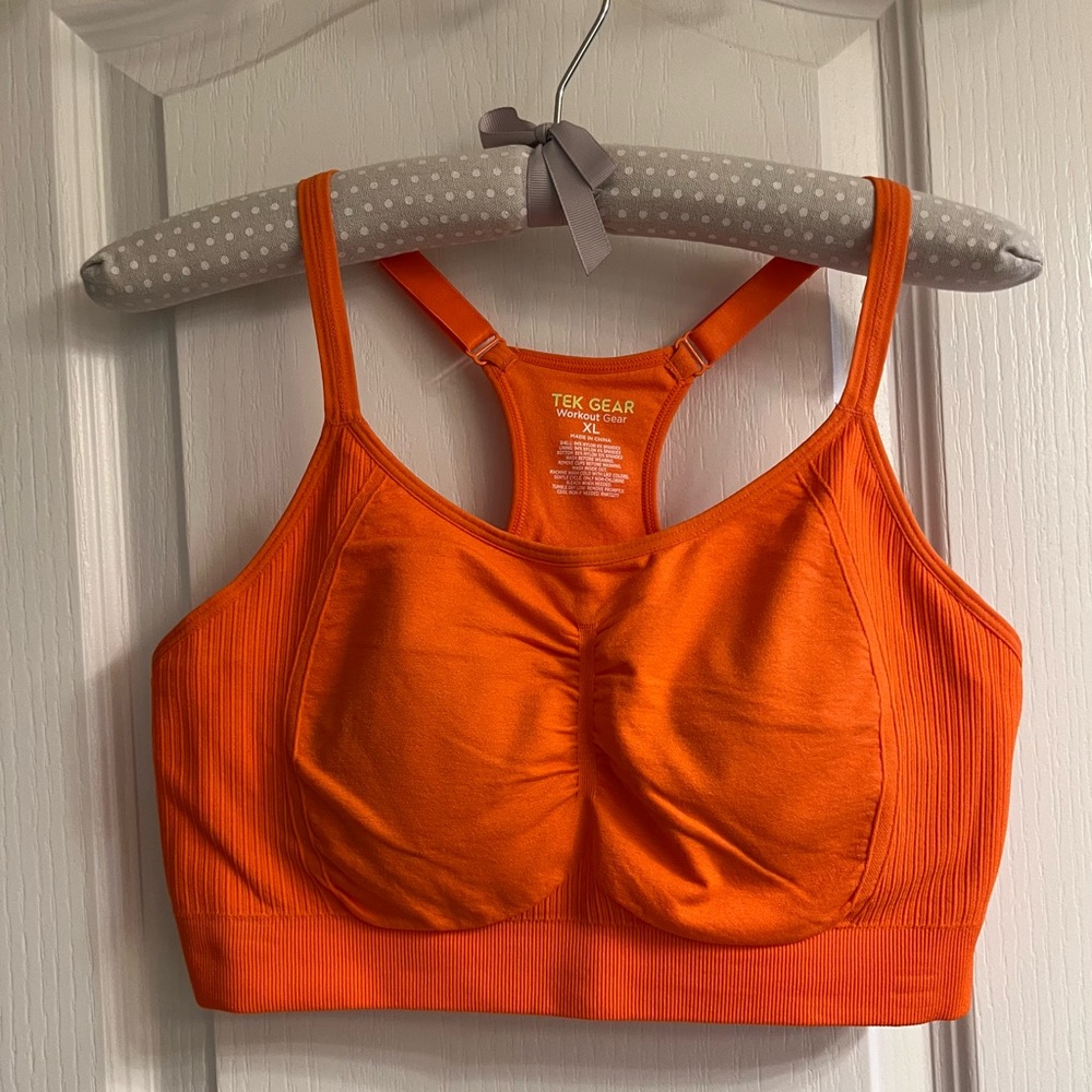 Tek Gear Women's Vibrant Orange Sports Bra